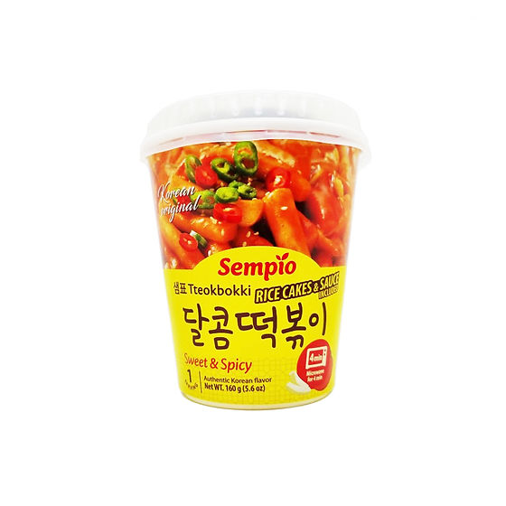 (샘표) 달콤 떡볶이 컵 (전자렌지용) rice cakes&sauce sweet&spicy 160g