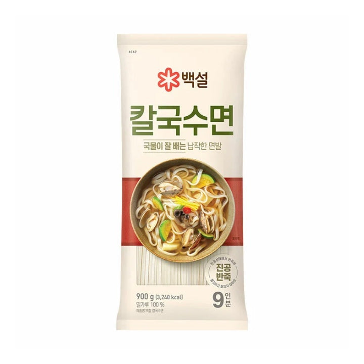 (백설) 칼국수면 900g 국물이 잘 배는 납작한 면발