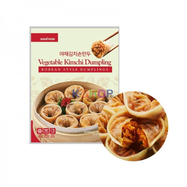 (Good food) 야채 김치 손 만두 vegetable kimchi dumpling 500g